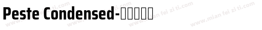 Peste Condensed字体转换
